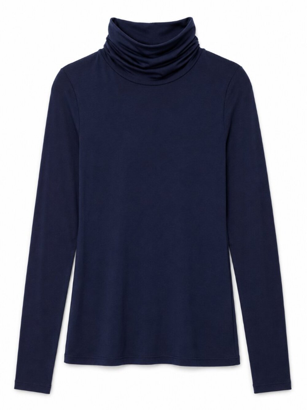 Tahari Navy Blue Turtleneck Long Sleeve Lightweight Top M NWOT - Picture 1 of 9